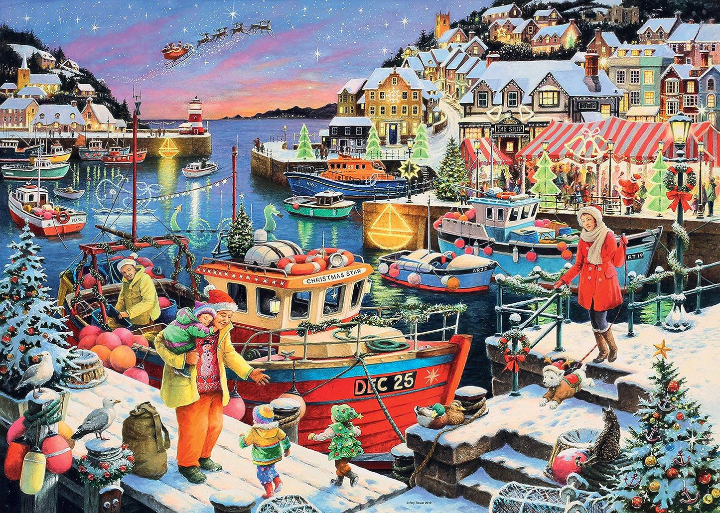 Chrismas Edition 2019 - Karácsonyi Hazatérés Ravensburger 1000 darabos kirakó puzzle (RA-13991 4005556139910) - puzzlegarden