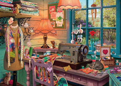 My Haven Nr 4. - The Sewing Shed 1000 darabos Ravensburger puzzle kirakó (19766)