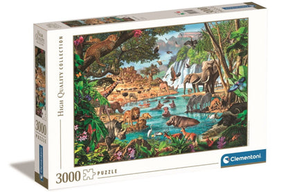 Afrikai víznyelő 3000 darabos Clementoni puzzle kirakó (33551) - puzzlegarden.hu