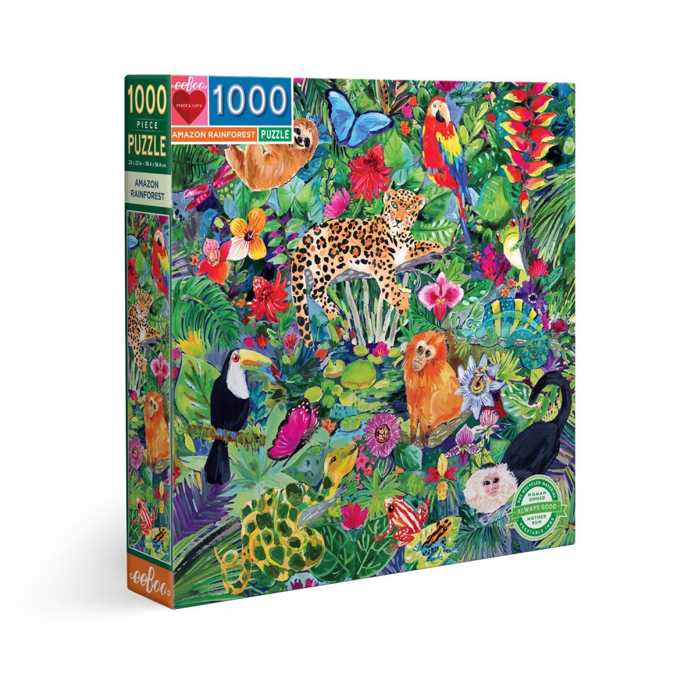 Amazonas esőerdő Eeboo 1000 darabos kirakó puzzle (EB-PZTAZR 689196510502) - puzzlegarden