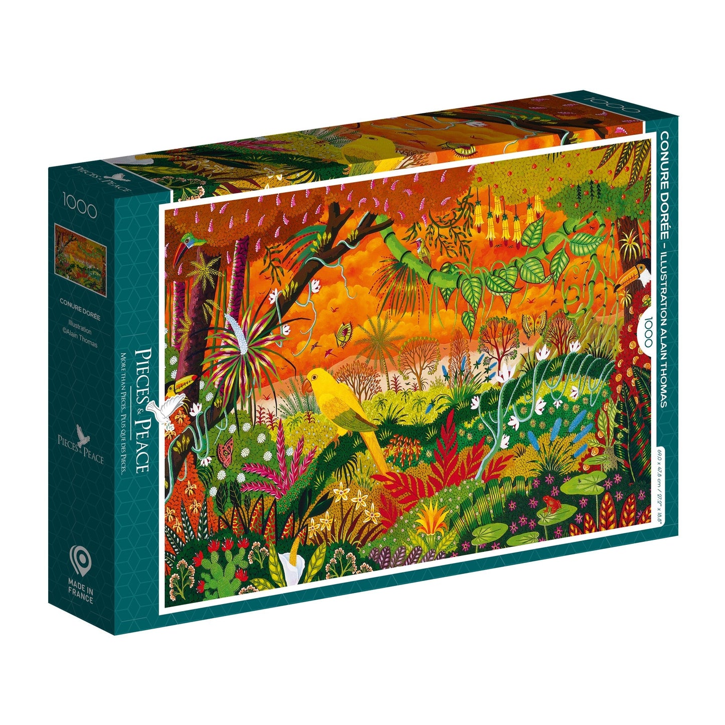 Arany Papagáj Pieces & Peace 1000 darabos kirakó puzzle (PP-0054 3770001400549) - puzzlegarden