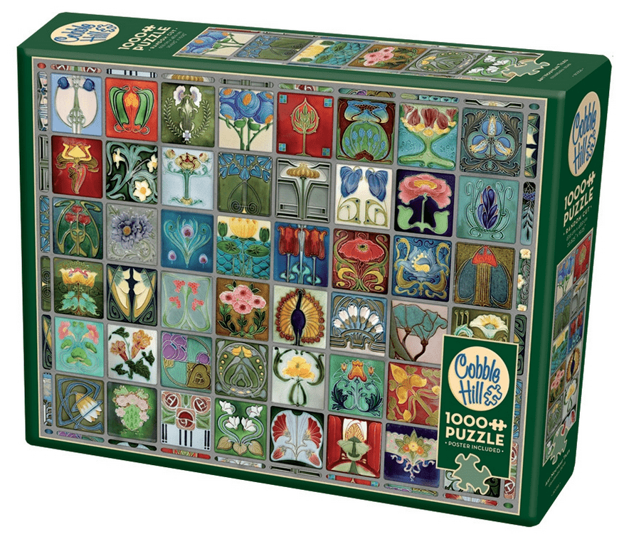 Art Nouveau Csempék Cobble Hill 1000 darabos kirakó puzzle (CH-80256 625012802567) - puzzlegarden