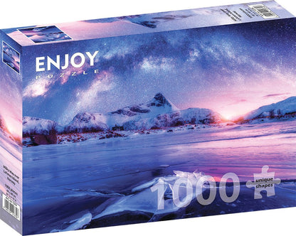 Milky Way over Lofoten Island, Norway 1000 darabos ENJOY puzzle kirakó (1374)