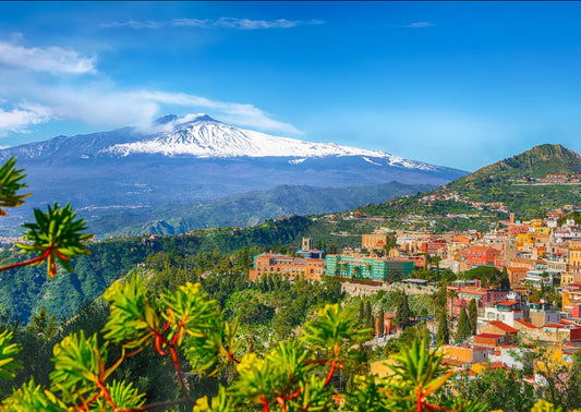 Az Etna és Taormina, Szicília Enjoy 1000 darabos kirakó puzzle (EN - 2087) - puzzlegarden