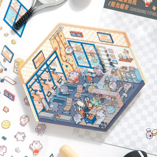 Napfény Fitnesz - matricajelenet