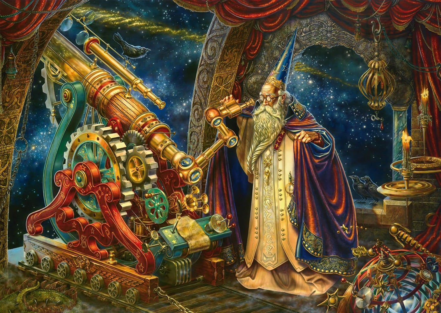 A csillagász Schmidt Spiele 1000 darabos kirakó puzzle (SCH - 58880) - puzzlegarden