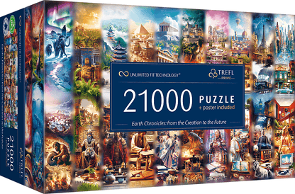 A Föld Krónikája: Teremtéstől a Jövőig Trefl 21000 darabos kirakó puzzle (TR - 81040 5900511810400) - puzzlegarden