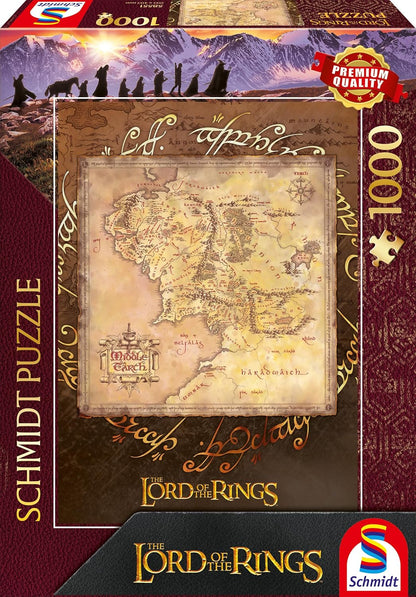 A Gyűrűk Ura – Középfölde Schmidt Spiele 1000 darabos kirakó puzzle (SCH - 58551) - puzzlegarden
