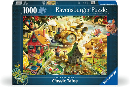 A Három Kismalac Ravensburger 1000 darabos kirakó puzzle (RA-12001004 4005555010043) - puzzlegarden