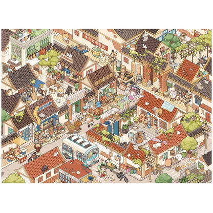 A hutongok ideje - matricajelenet Simno 1 darabos kirakó puzzle (SN-6941776326328) - puzzlegarden