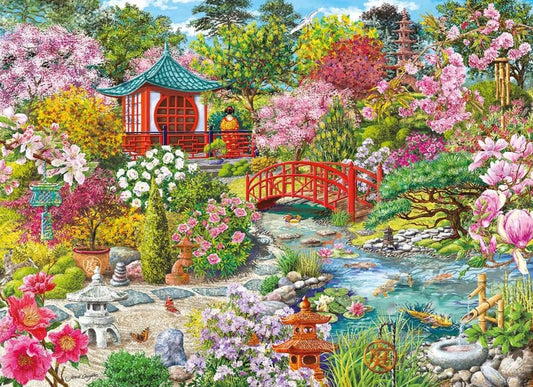 A Japán kert Gibsons 1000 darabos kirakó puzzle (G - G6430) - puzzlegarden