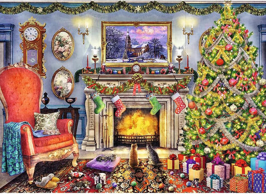 A Kandalló Mellett Trefl Wood Craft 1000 darabos kirakó puzzle (TR - 20171) - puzzlegarden