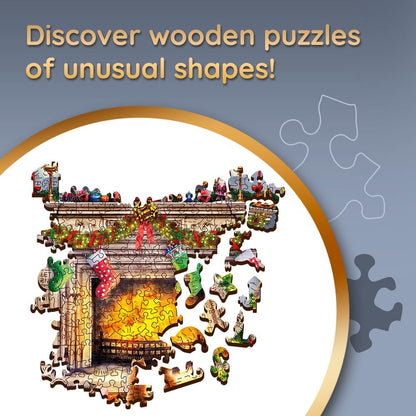 A Kandalló Mellett Trefl Wood Craft 1000 darabos kirakó puzzle (TR - 20171 5900511201710) - puzzlegarden