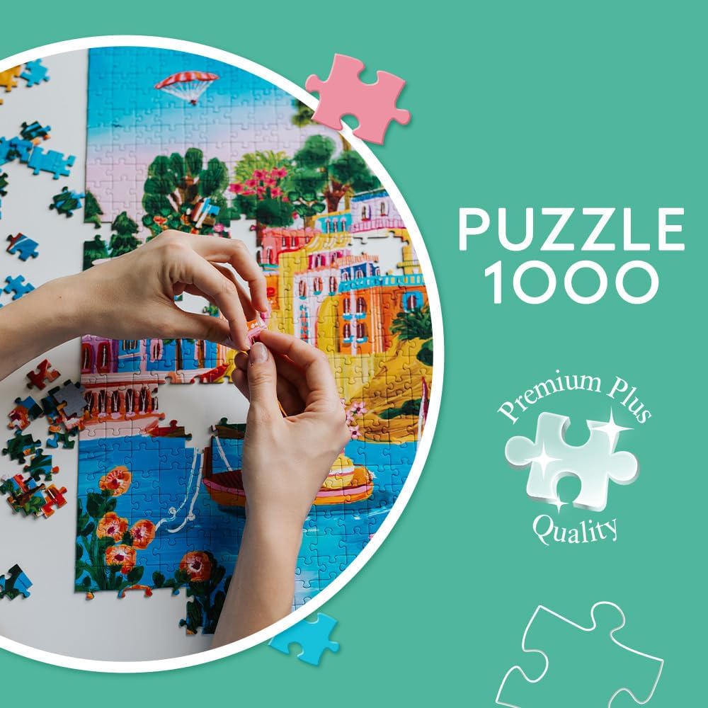A színek művészete: Nyaralás hevében Trefl 1000 darabos kirakó puzzle (TR - 12065) - puzzlegarden