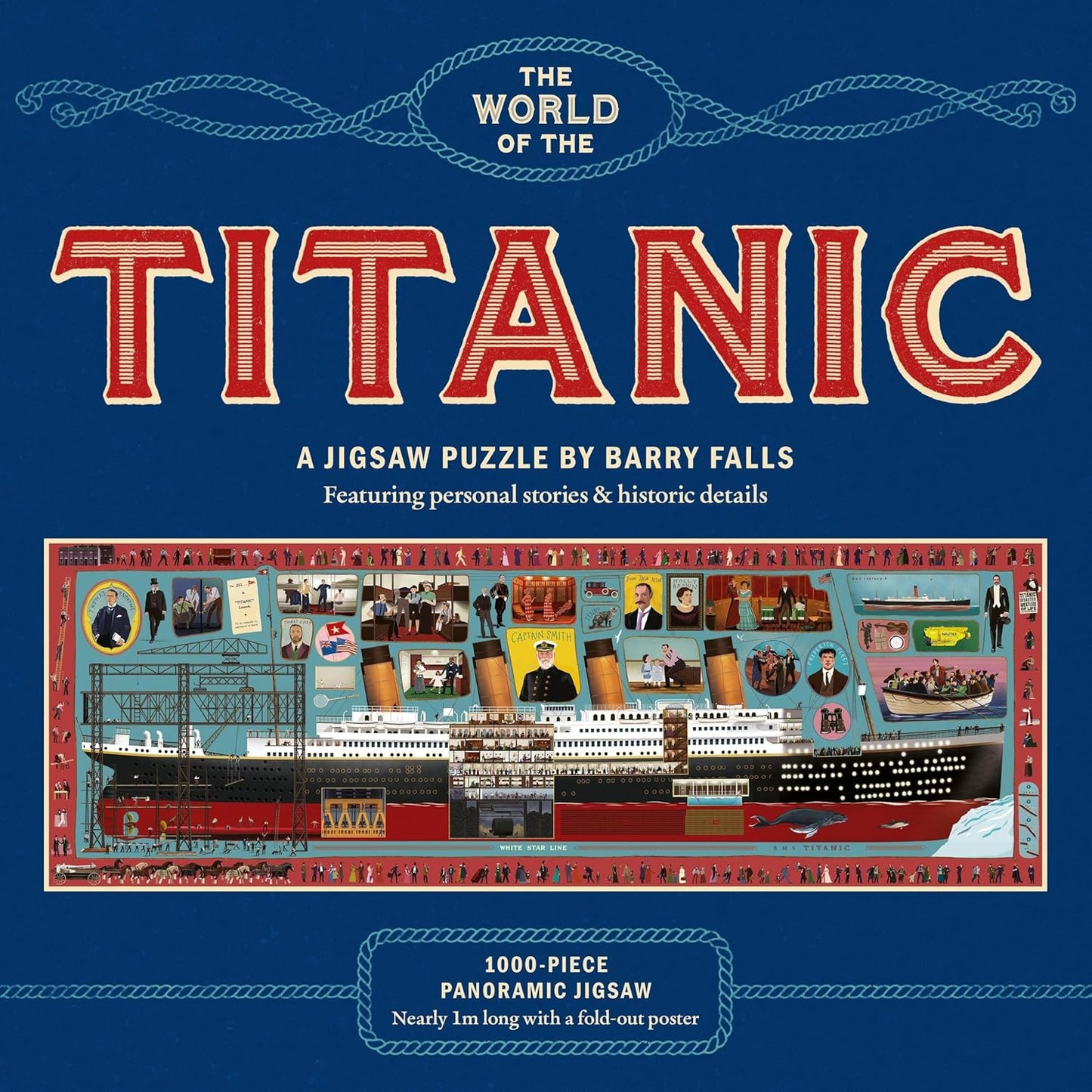 A Titanic világa - panoráma kép Laurence King 1000 darabos kirakó puzzle (LK - 9781399632836) - puzzlegarden