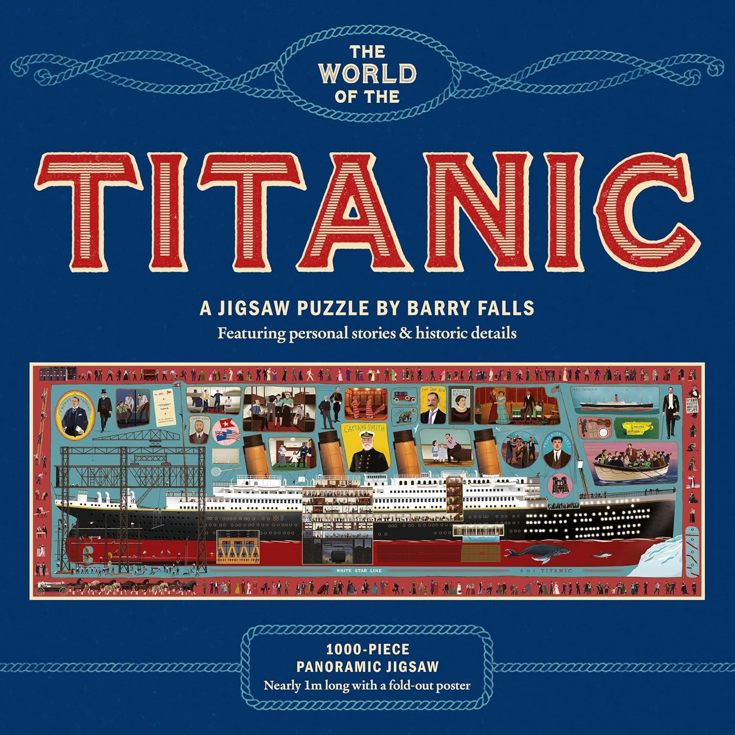 A Titanic világa - panoráma kép Laurence King 1000 darabos kirakó puzzle (LK - 9781399632836) - puzzlegarden