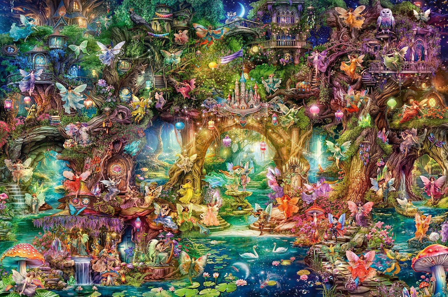 A Tündérek Rejtett Világa Ravensburger 4000 darabos kirakó puzzle (RA - 12000810 4005555008101) - puzzlegarden