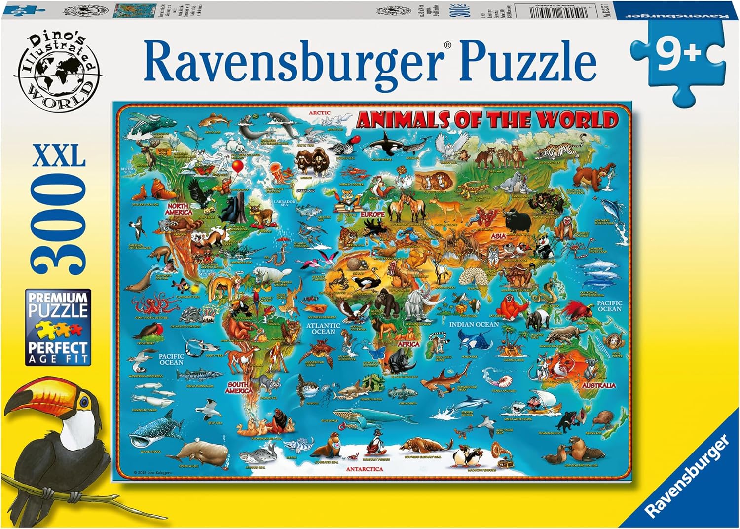 A Világ Állatai Ravensburger 300 darabos kirakó puzzle (RA - 13257 4005556132577) - puzzlegarden