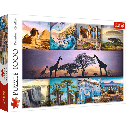 Afrika Kollázs Trefl 1000 darabos kirakó puzzle (TR - 10792 5900511107920) - puzzlegarden