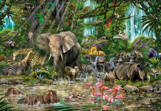Afrikai Dzsungel Educa 2000 darabos kirakó puzzle (ED - 16013) - puzzlegarden