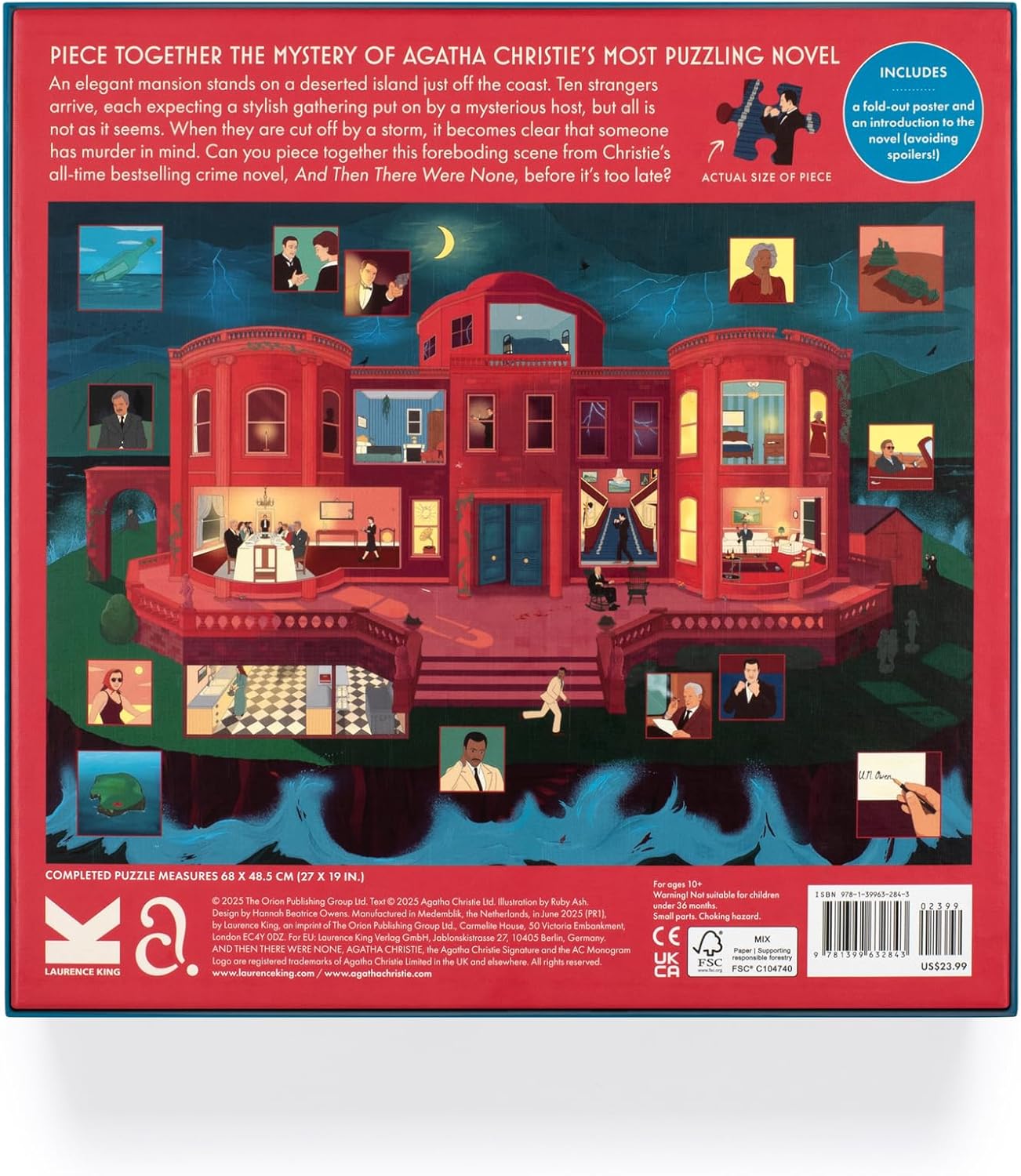 Agatha Christie - Tíz kicsi néger Laurence King 1000 darabos kirakó puzzle (LK - 9781399632843) - puzzlegarden