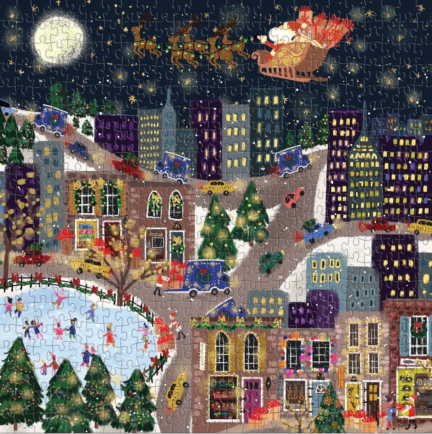 Ajándékváros - aranyfóliás Galison 500 darabos kirakó puzzle (GA-9780735383616) - puzzlegarden