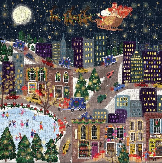 Ajándékváros - aranyfóliás Galison 500 darabos kirakó puzzle (GA-9780735383616) - puzzlegarden