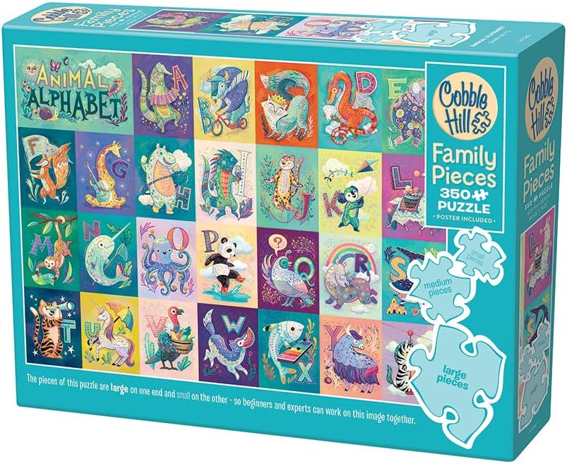 Állatábécé Cobble Hill 350 darabos kirakó puzzle (CH - 47042) - puzzlegarden