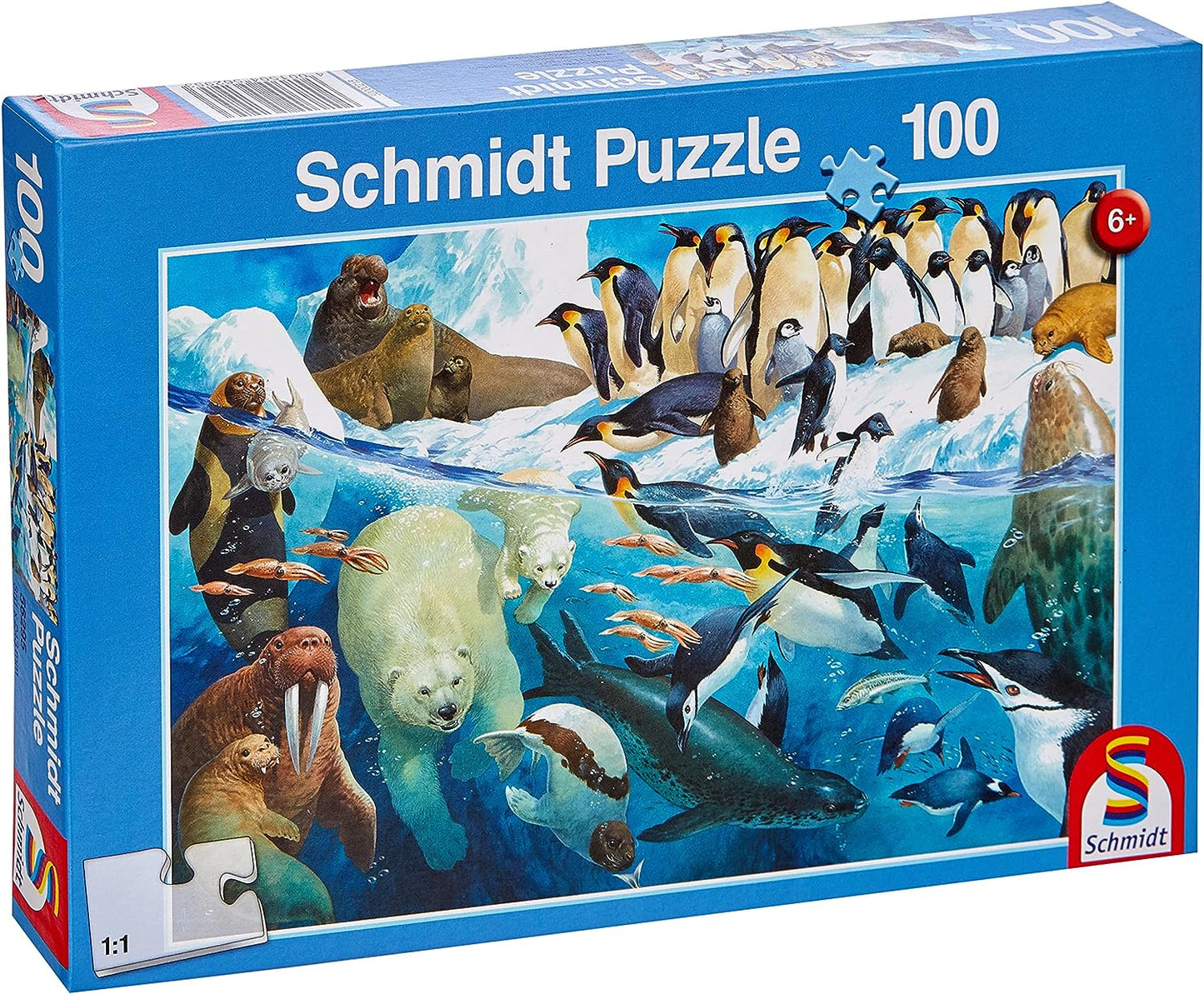 Állatok a sarkkörön Schmidt 100 darabos kirakó puzzle (SCH-56295 4001504562953) - puzzlegarden