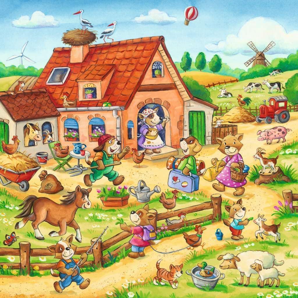 Állatok Vakáción - 3x49 Ravensburger 49 darabos kirakó puzzle (RA - 05249 4005556052493) - puzzlegarden