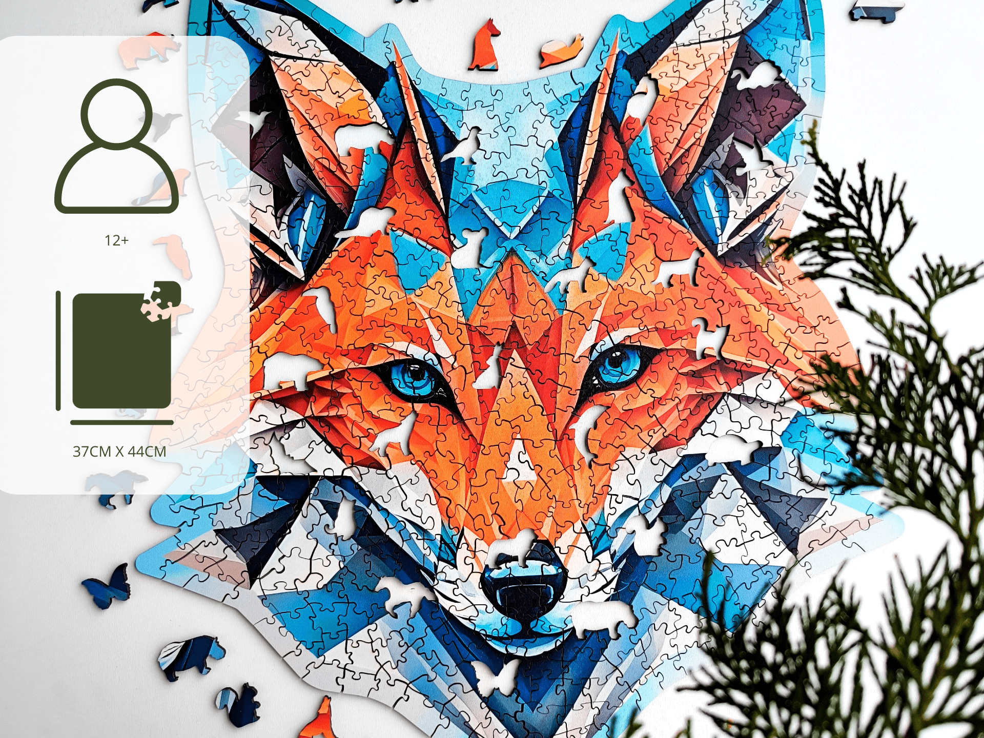 Alternatív geometria – Hipnotizáló róka Milliwood 500 darabos kirakó puzzle (MW - 5050) - puzzlegarden