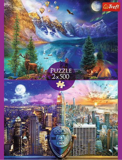 Amerikai Körút - 2x500 Trefl 500 darabos kirakó puzzle (TR - 37500) - puzzlegarden