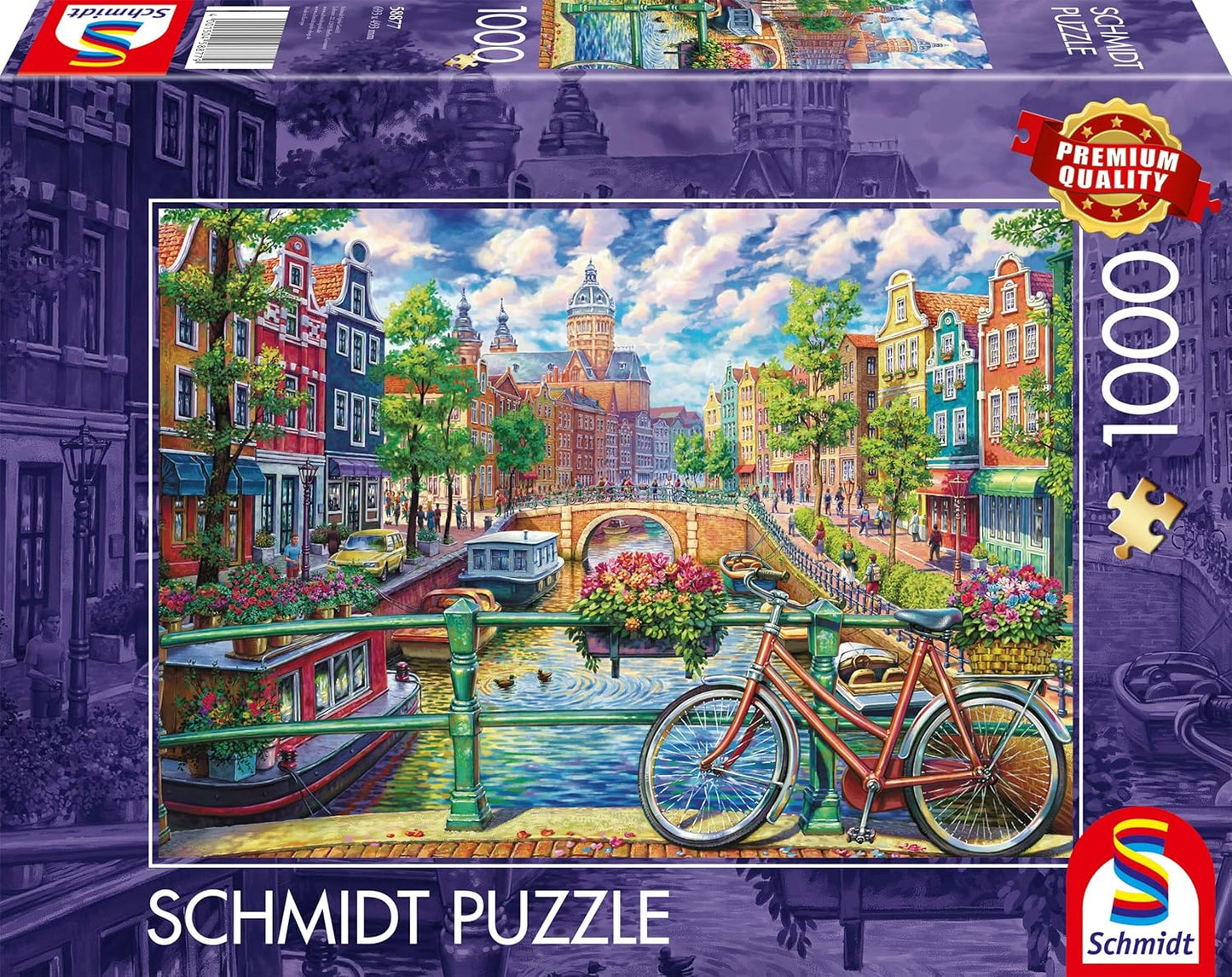 Amszterdami csatorna Schmidt Spiele 1000 darabos kirakó puzzle (SCH - 58877) - puzzlegarden