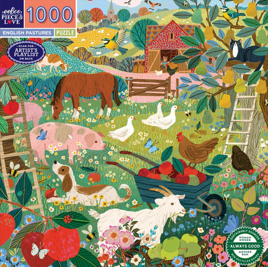 Angol legelők Eeboo 1000 darabos kirakó puzzle (EB-EPZT764) - puzzlegarden