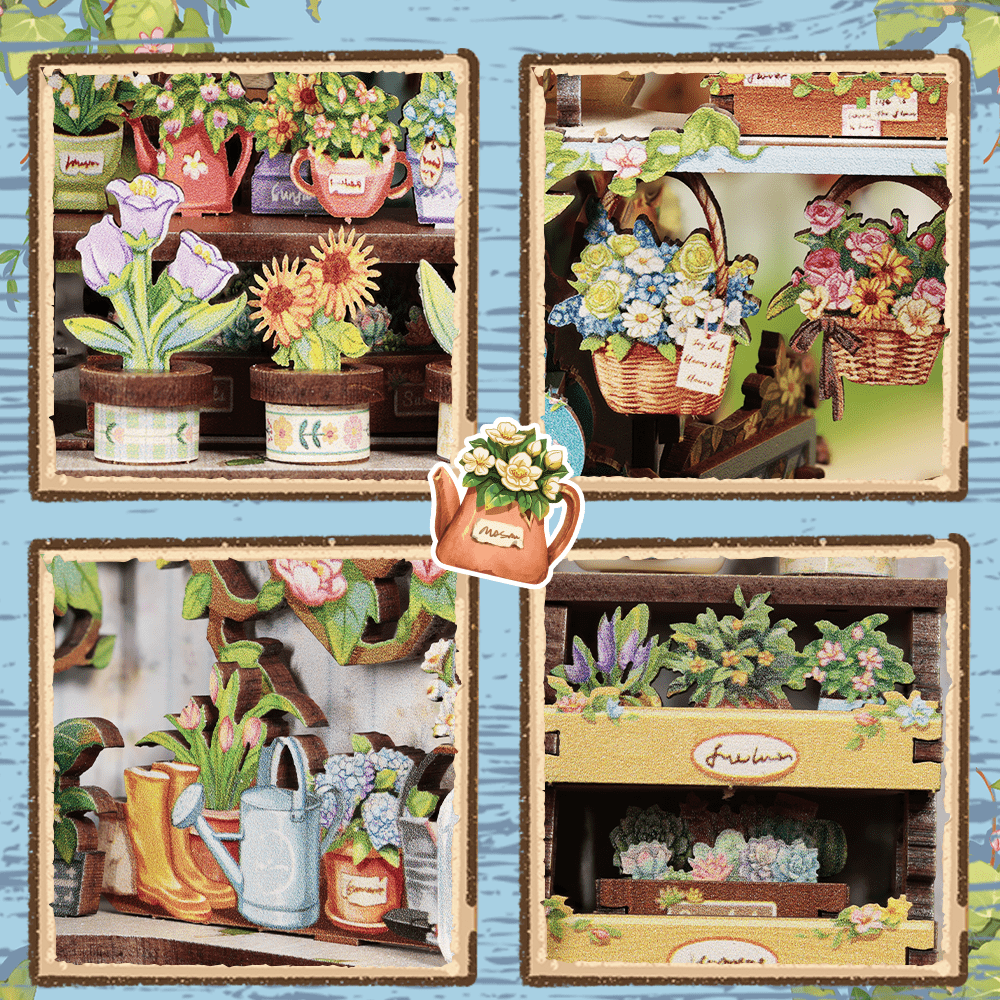 Anna kis kék virágboltja CuteBee 255 darabos kirakó puzzle (CB - CWGC211) - puzzlegarden