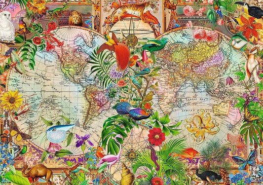 Antik világtérkép Trefl 1000 darabos kirakó puzzle (TR - 12077 5900511120776) - puzzlegarden