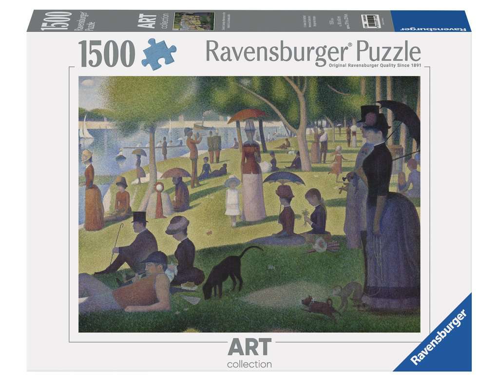 Art Collection - Seurat - Vasárnap délután Grande Jatte szigetén Ravensburger 1500 darabos kirakó puzzle (RA - 12001245) - puzzlegarden