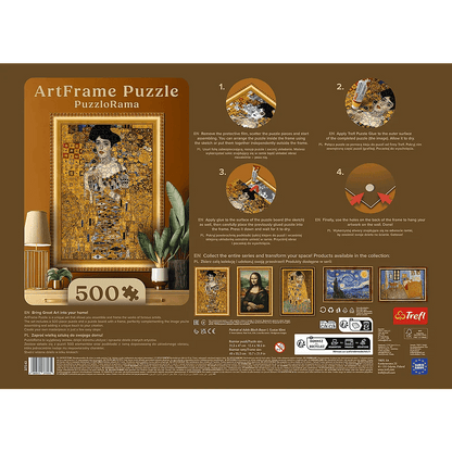 ArtFrame - Klimt - Adele Bloch - Bauer I - keretes kirakó Trefl 500 darabos kirakó puzzle (TR - 37543) - puzzlegarden