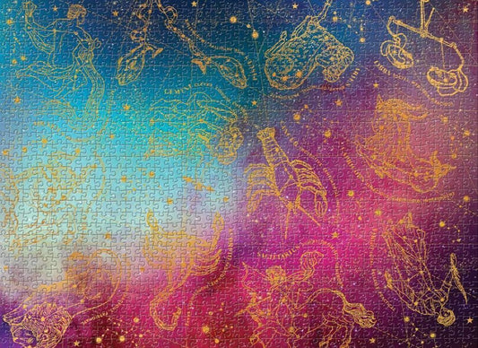 Asztrológia - aranyfóliás! Galison 1000 darabos kirakó puzzle (GA - 9780735357501) - puzzlegarden