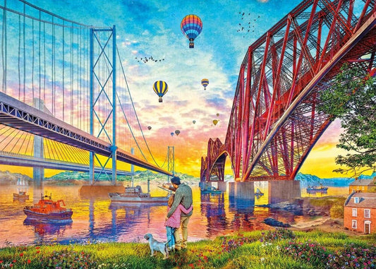 Átkelés a három hídon Gibsons 1000 darabos kirakó puzzle (G - G6424) - puzzlegarden