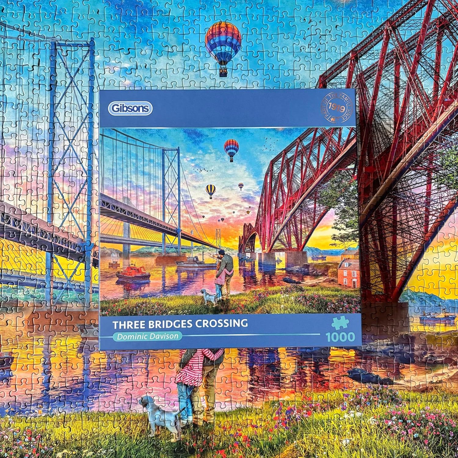 Átkelés a három hídon Gibsons 1000 darabos kirakó puzzle (G - G6424) - puzzlegarden