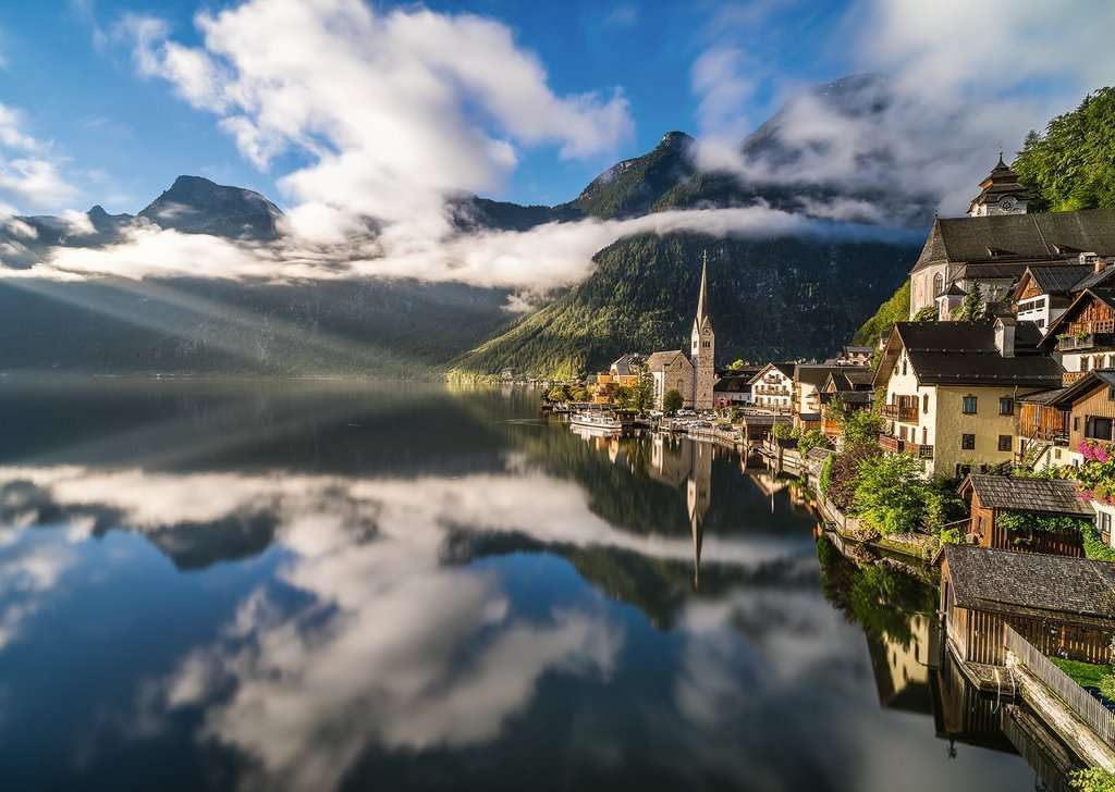 Ausztria Kollekció - A Legendás Hallstatt Ravensburger 1000 darabos kirakó puzzle (RA - 17593 4005556175932) - puzzlegarden