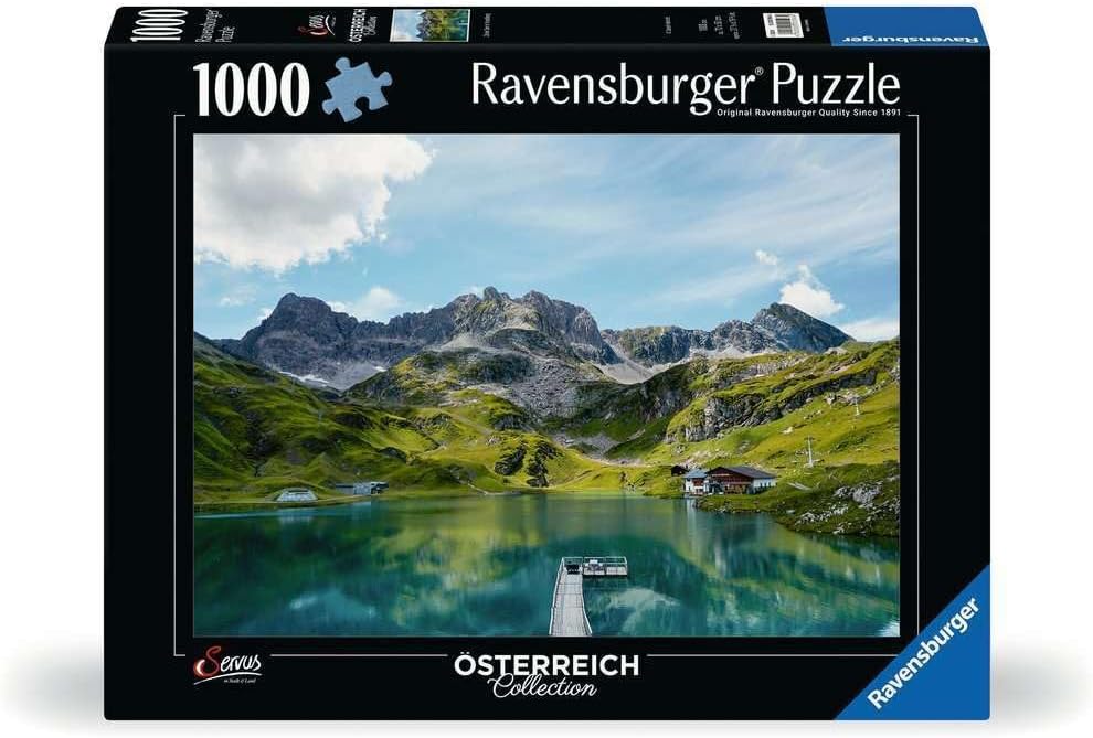 Ausztria Kollekció – Zürsi - tó, Vorarlberg Ravensburger 1000 darabos kirakó puzzle (RA - 12000596 4005555005964) - puzzlegarden