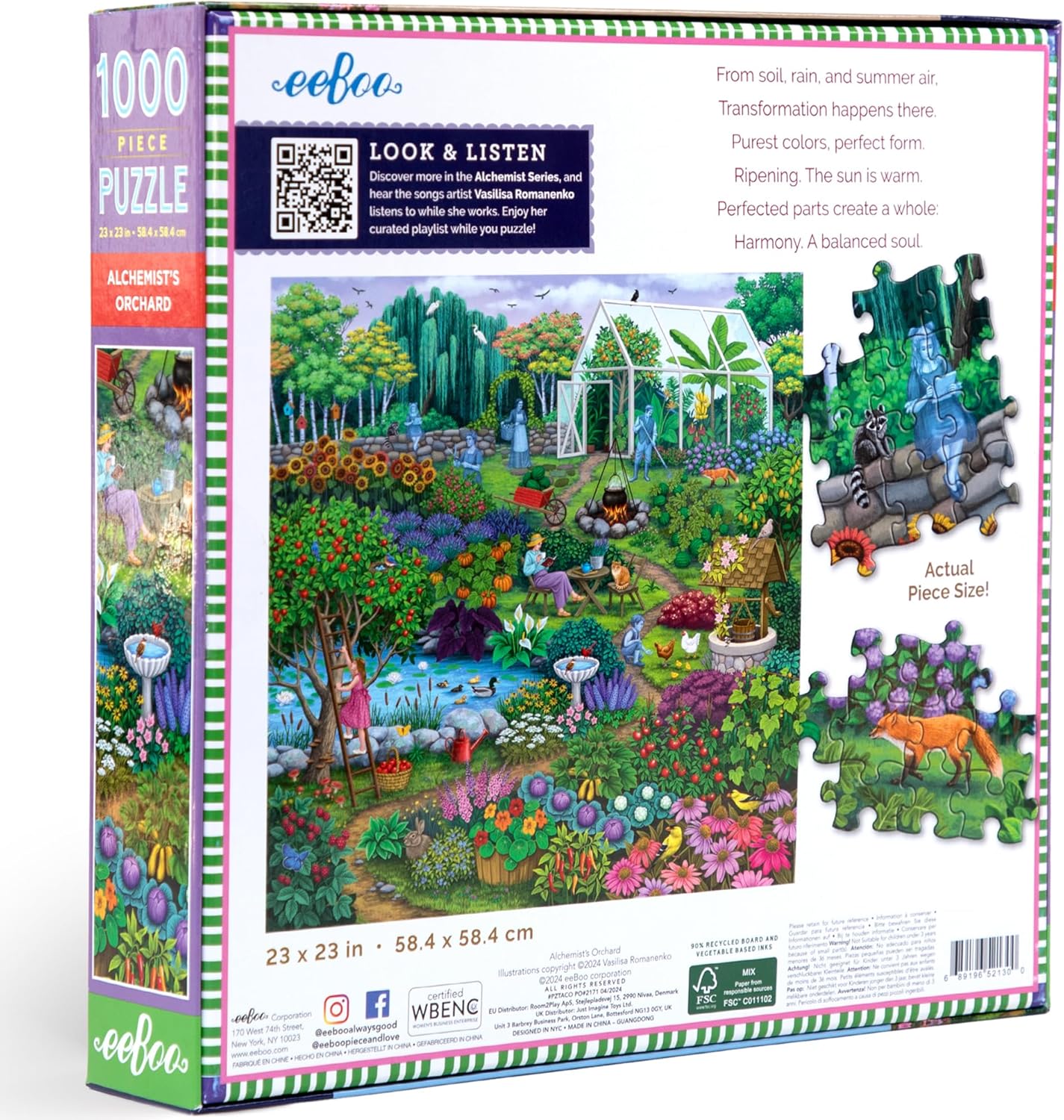 Az Alkemista Gyümölcsös Kertje Eeboo 1000 darabos kirakó puzzle (EB - PZTACO 689196521300) - puzzlegarden