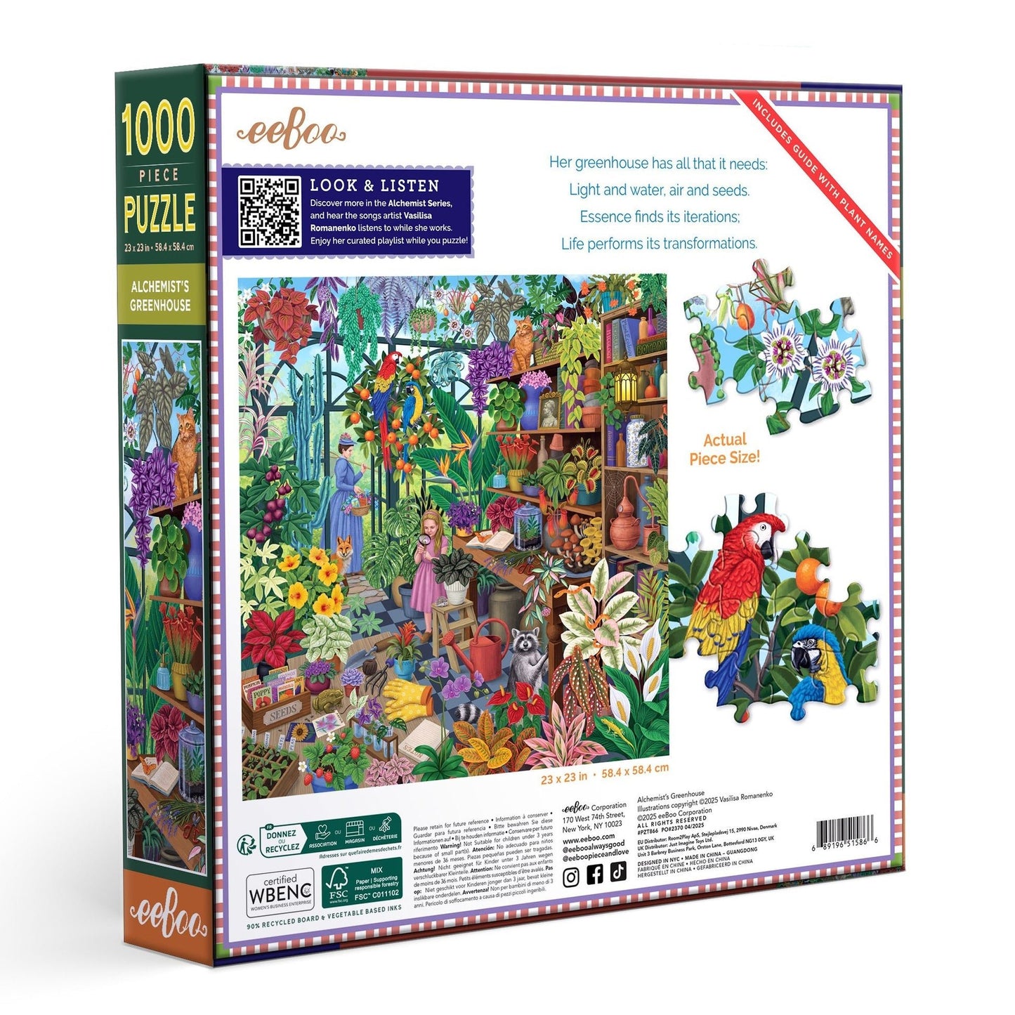 Az alkimista üvegháza Eeboo 1000 darabos kirakó puzzle (EB-PZT866) - puzzlegarden
