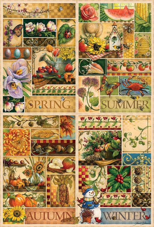 Az Évszakok Cobble Hill 2000 darabos kirakó puzzle (CH - 49012) - puzzlegarden