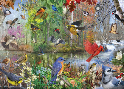 Az évszakok madarai Cobble Hill 1000 darabos kirakó puzzle (CH - 40163) - puzzlegarden