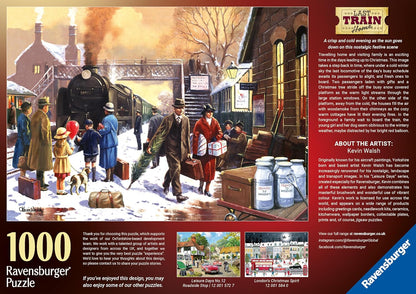 Az utolsó vonat hazafelé Ravensburger 1000 darabos kirakó puzzle (RA-12001573) - puzzlegarden