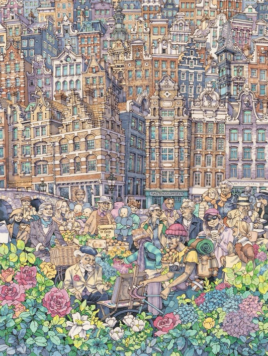 Bájos Város Amszterdam New York Puzzle Company 1000 darabos kirakó puzzle (NYPC - NPZMT2426) - puzzlegarden