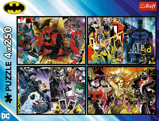 Batman akcióban – 4x250 Trefl 250 darabos kirakó puzzle (TR-13310) - puzzlegarden